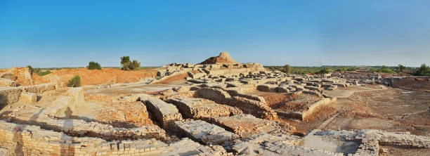 Mohenjo-daro Stupa, the preserved ruins of the ancient Indus Valley Civilization.