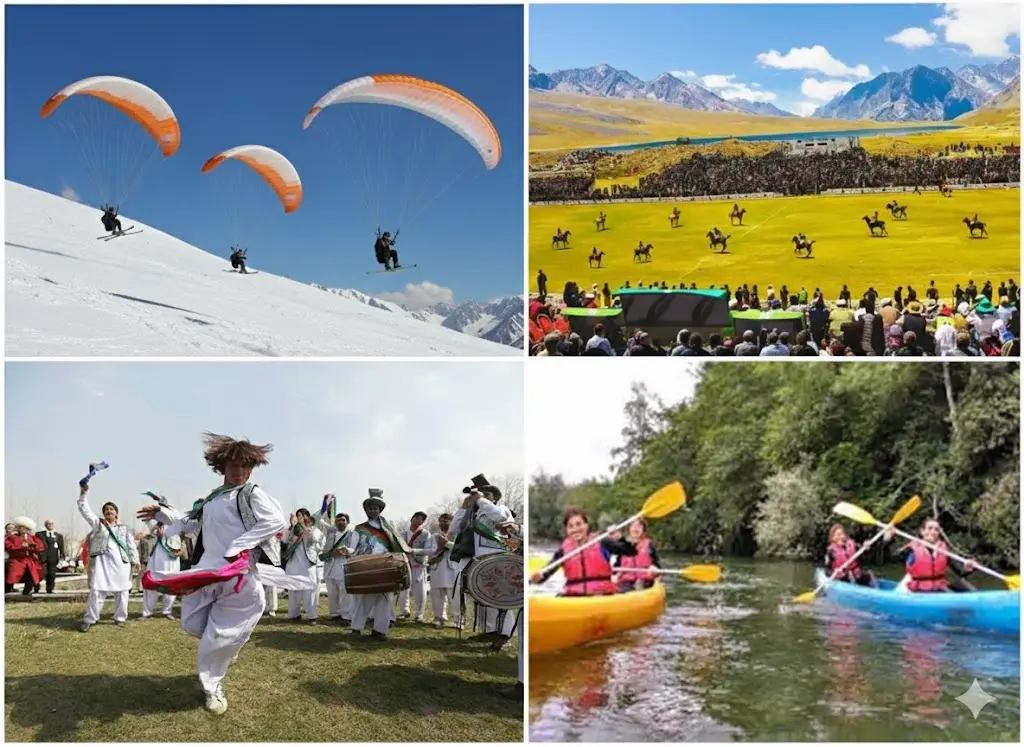 Kabaddi, Rafting & Kayaking, Paragliding & Skiing, Polo in Chitral